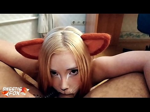 ❤️ Kitsune glutas dikon kaj kumas en ŝia buŝo ❤ Nur porno ĉe ni ❌️